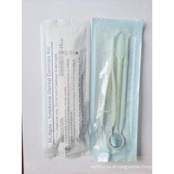 Kit de instrumentos odontológicos descartáveis ​​ABS e material de aço inoxidável